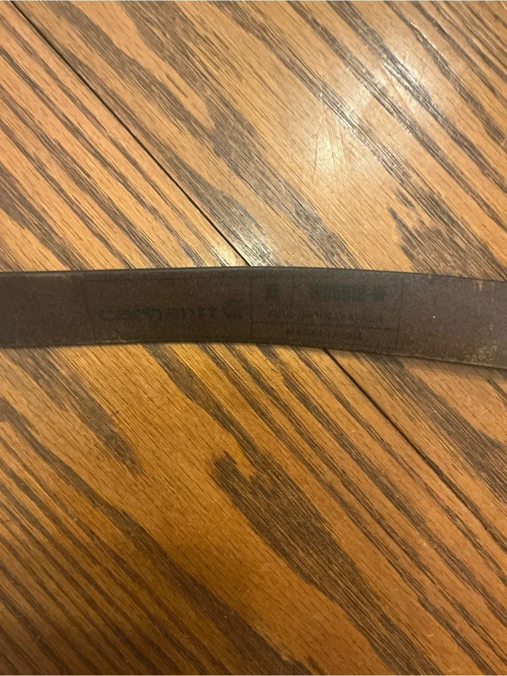 Carhartt WB5518-W Full Grain Leather Men's Belt Sz XL Brown